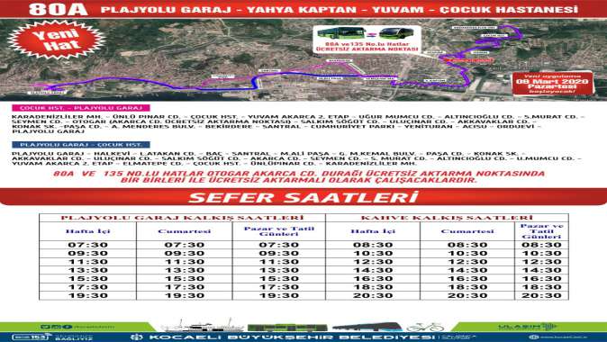 Büyükşehirden Yeni Hat ve Güzergah Düzenlemeleri