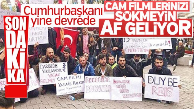 Cam filmi yasağı esnetilecek