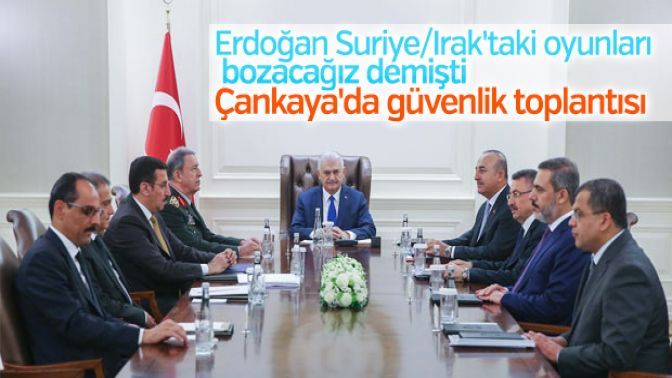 Çankaya Köşkünde güvenlik toplantısı