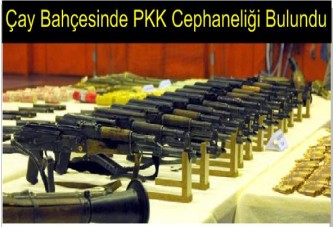 Çay Bahçesinde PKK Cephaneliği Bulundu