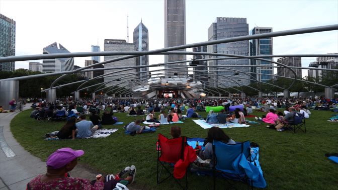 Chicagoda açık hava film günü gerçekleştirildi