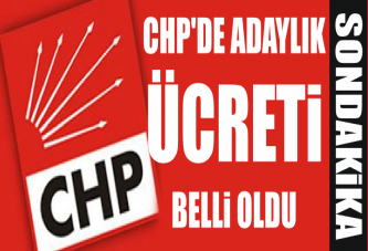 CHP'DE ADAYLIK ÜCRETİ BELLİ OLDU