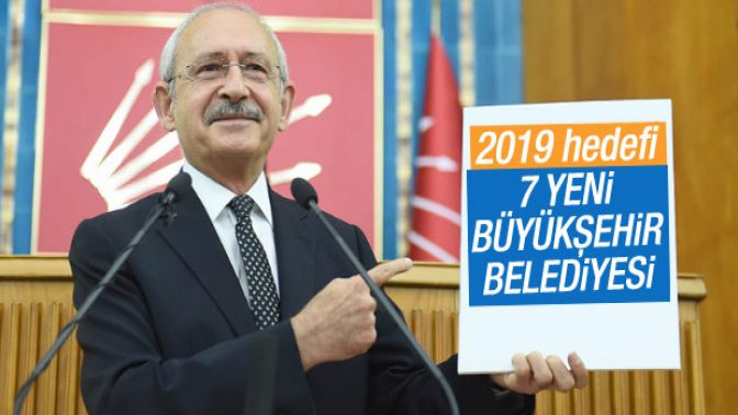 CHPnin 2019 hedefi 7 yeni büyükşehir