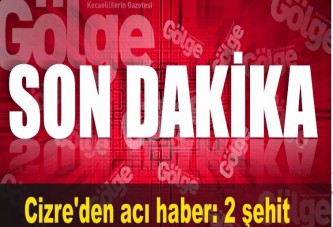 Cizre'den acı haber: 2 şehit