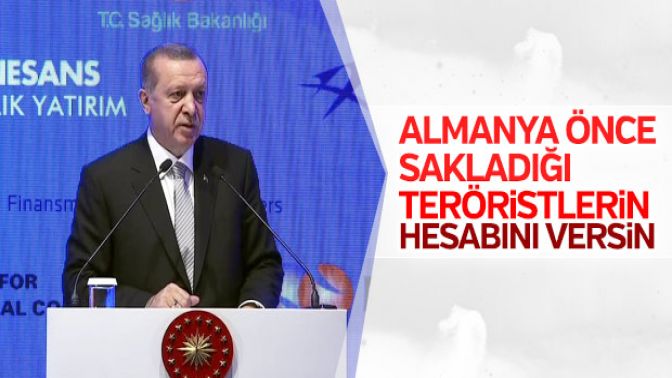 Cumhurbaşkanı Erdoğandan Almanyaya sert yanıt