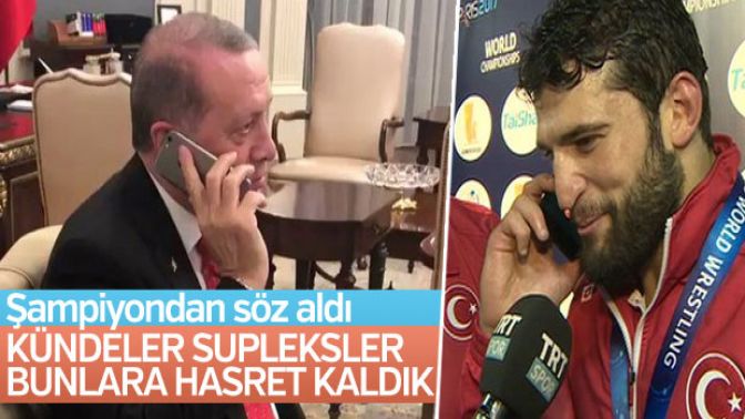 Cumhurbaşkanı Erdoğandan Metehan Başara tebrik telefonu