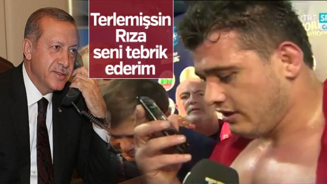 Cumhurbaşkanı Erdoğandan Rıza Kayaalpe tebrik telefonu