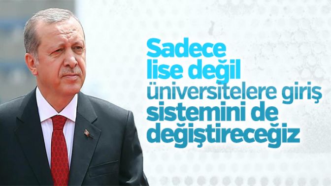 Cumhurbaşkanı Erdoğandan TEOG açıklaması