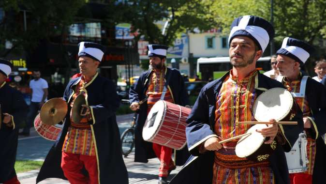 Cumhuriyet Bulvarı’nda mehter coşkusu