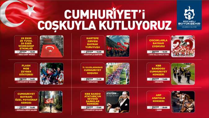 Cumhuriyet’in 101. yılı doya doya kutlanacak