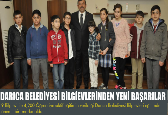 DARICA BELEDİYESİ BİLGİEVLERİNDEN YENİ BAŞARILAR