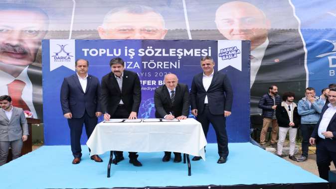 Darıca’da işçinin yüzünü güldüren sözleşme imzalandı