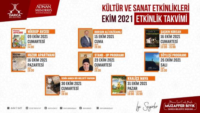 Darıca’da kültür sanat etkinlikleri yeniden başlıyor