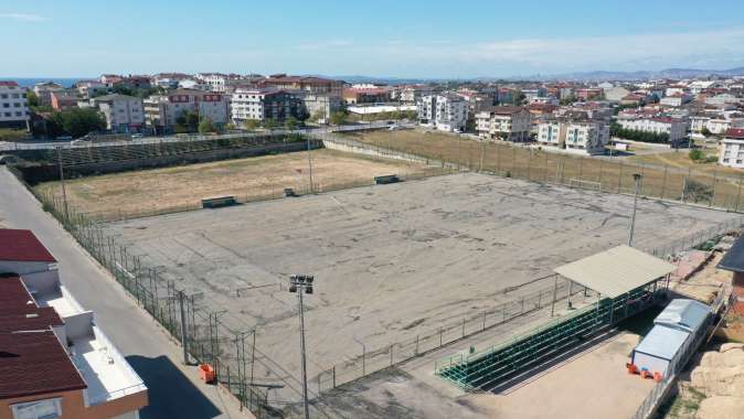 Darıca Nene Hatun Stadında hummalı çalışma