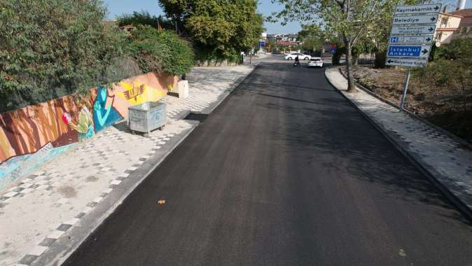 Darıca Yelkenkaya Caddesi’nin üstyapısı yenilendi