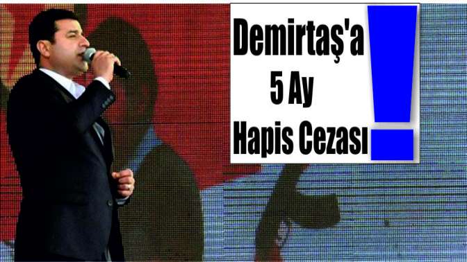 Demirtaşa 5 ay hapis cezası