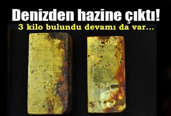 Denizde hazine bulundu