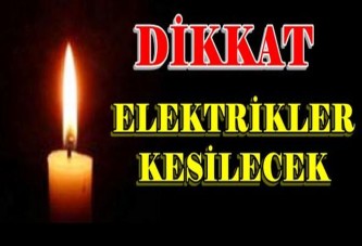 Dikkat! Elektrik Kesintisi Var