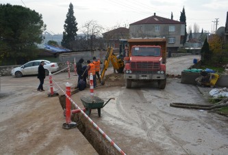 Diliskelesi Mahallesinde doğalgaz çalışmaları devam ediyor