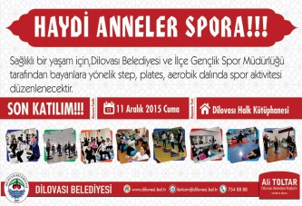 Dilovası Belediyesi’inden Annelere Spor imkanı