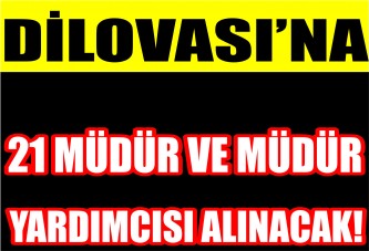 Dilovası’nda 21 Müdür ve Müdür Yardımcısı alınacak!