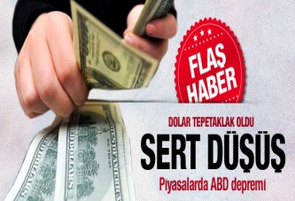 Dolarda sert düşüş