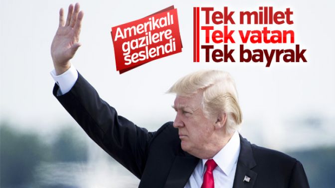 Donald Trump, tek vatan tek devlet vurgusu yaptı