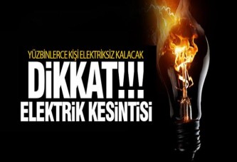 Elektrik kesintisi