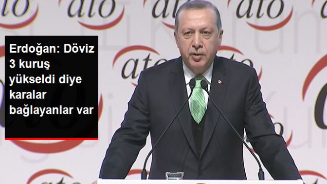 Erdoğan: Döviz 3 Kuruş Yükseldi Diye Karalar Bağlayanlar Var