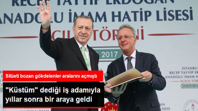 Erdoğan, Küstüm Dediği İş Adamıyla Yıllar Sonra İmam Hatip Açılışında Bir Araya Geldi