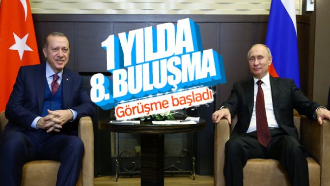 Erdoğan - Putin görüşmesi başladı