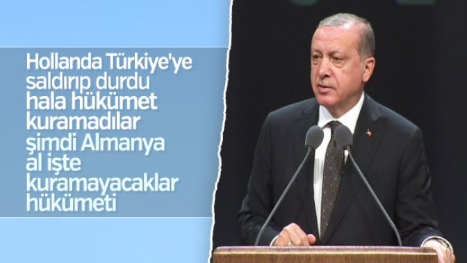 Erdoğandan Almanya seçimlerine Hollanda benzetmesi