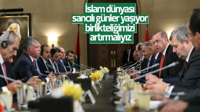 Erdoğandan birlik çağrısı