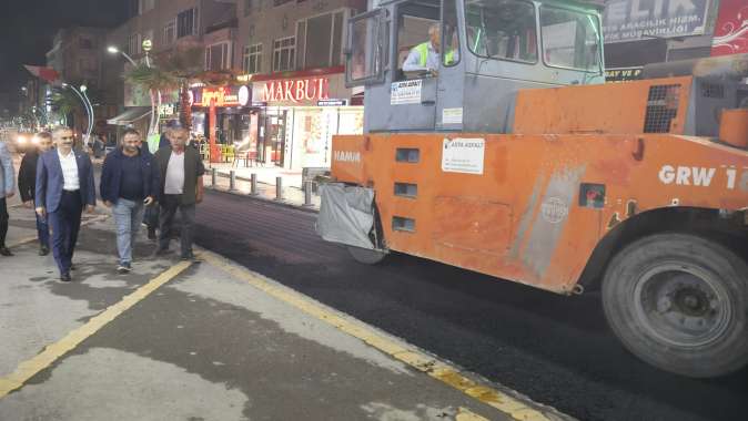 Fatih Caddesi’nin asfaltı yenilendi