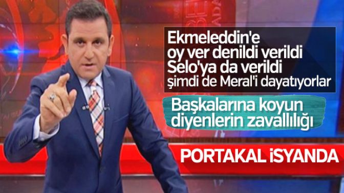 Fatih Portakal muhalefetten dert yandı