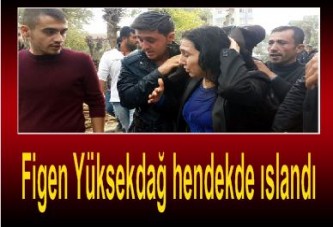 Figen Yüksekdağ ıslandı!