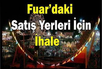 Fuar’daki satış yerleri için ihale