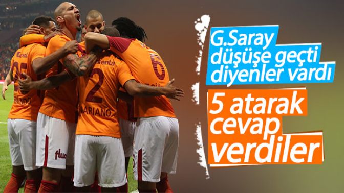 Galatasaray Gençlerbirliğine 5 attı