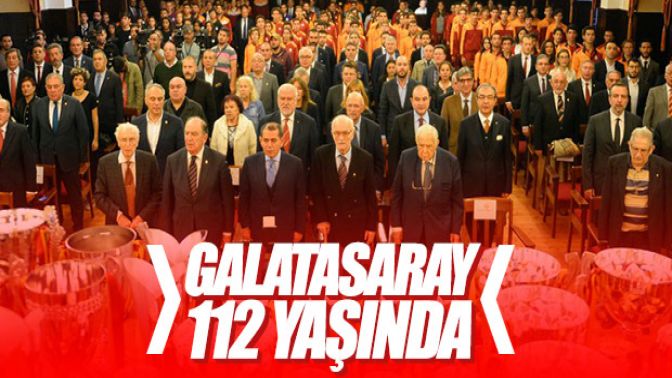 Galatasarayın 112. yılı kutlandı