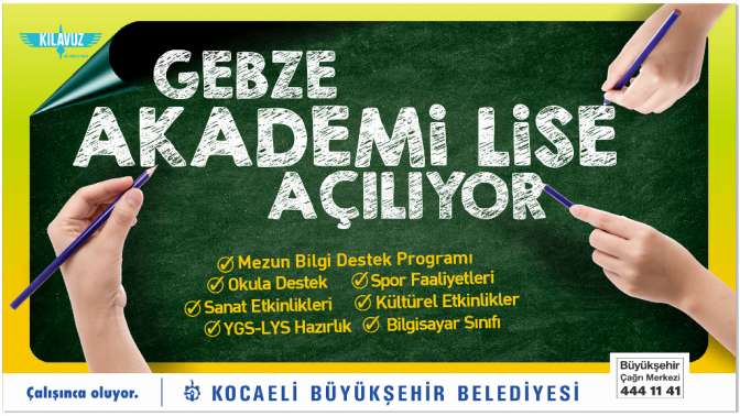 Gebze Akademi Lise için başvuru dönemi başladı