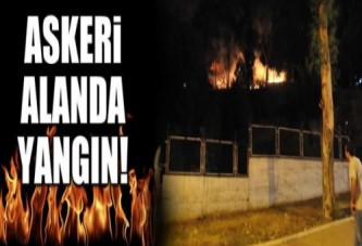 Gebze askeri alanda yangın