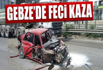 Gebze’deki trafik kazasında facianın eşiğinden dönüldü.