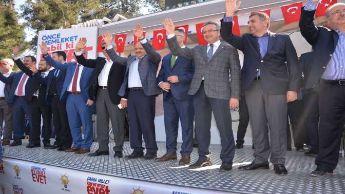 Gebze hem yürüdü hem EVET diye haykırdı