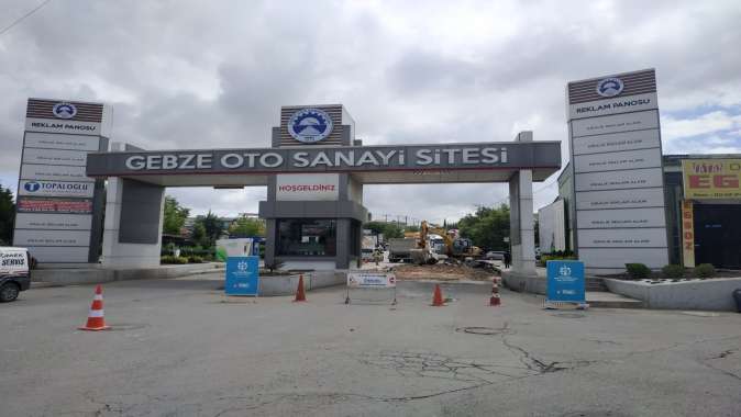 Gebze Oto Sanayi’nde üstyapı çalışmaları devam ediyor