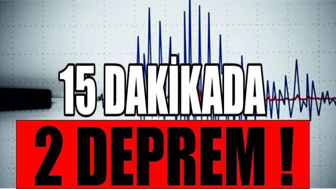 Gebze ve Dilovasında 15 dakikada 2 deprem!