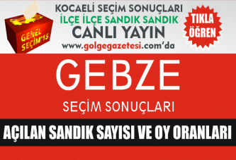 Gebze'de Açılan Sandık Sayısı ve Sonuçlar