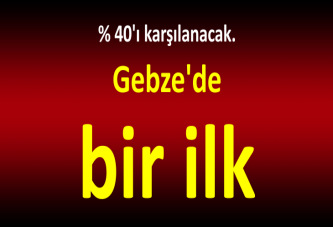 Gebze'de bir ilk