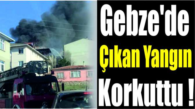 Gebzede çıkan yangın korkuttu!