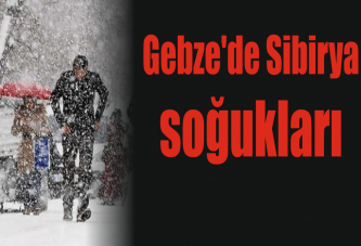 Gebze'de Sibirya soğukları başladı