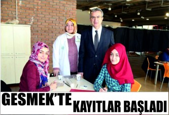 GESMEK’te kayıtlar başladı